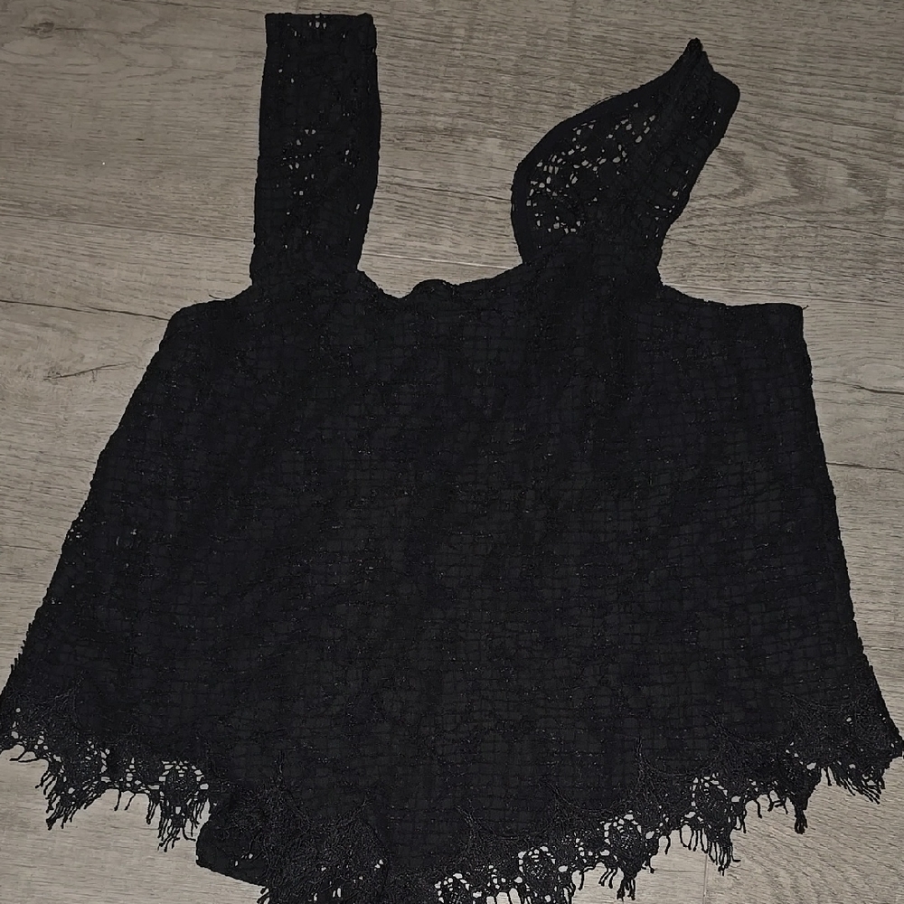 Buckle Black Lace Bodysuit Top